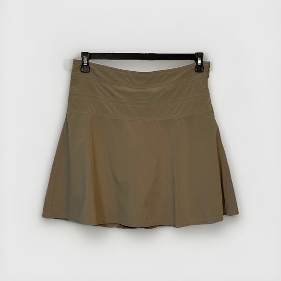 Athleta Pants - Athleta Womens Everyday Skort Sz 8 Classic Taupe Stretch #983365 Active Side Zip